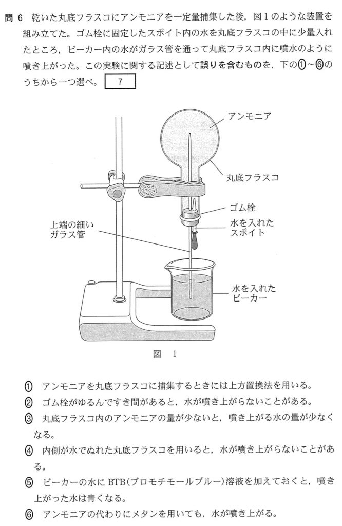 センター過去問化学基礎2017